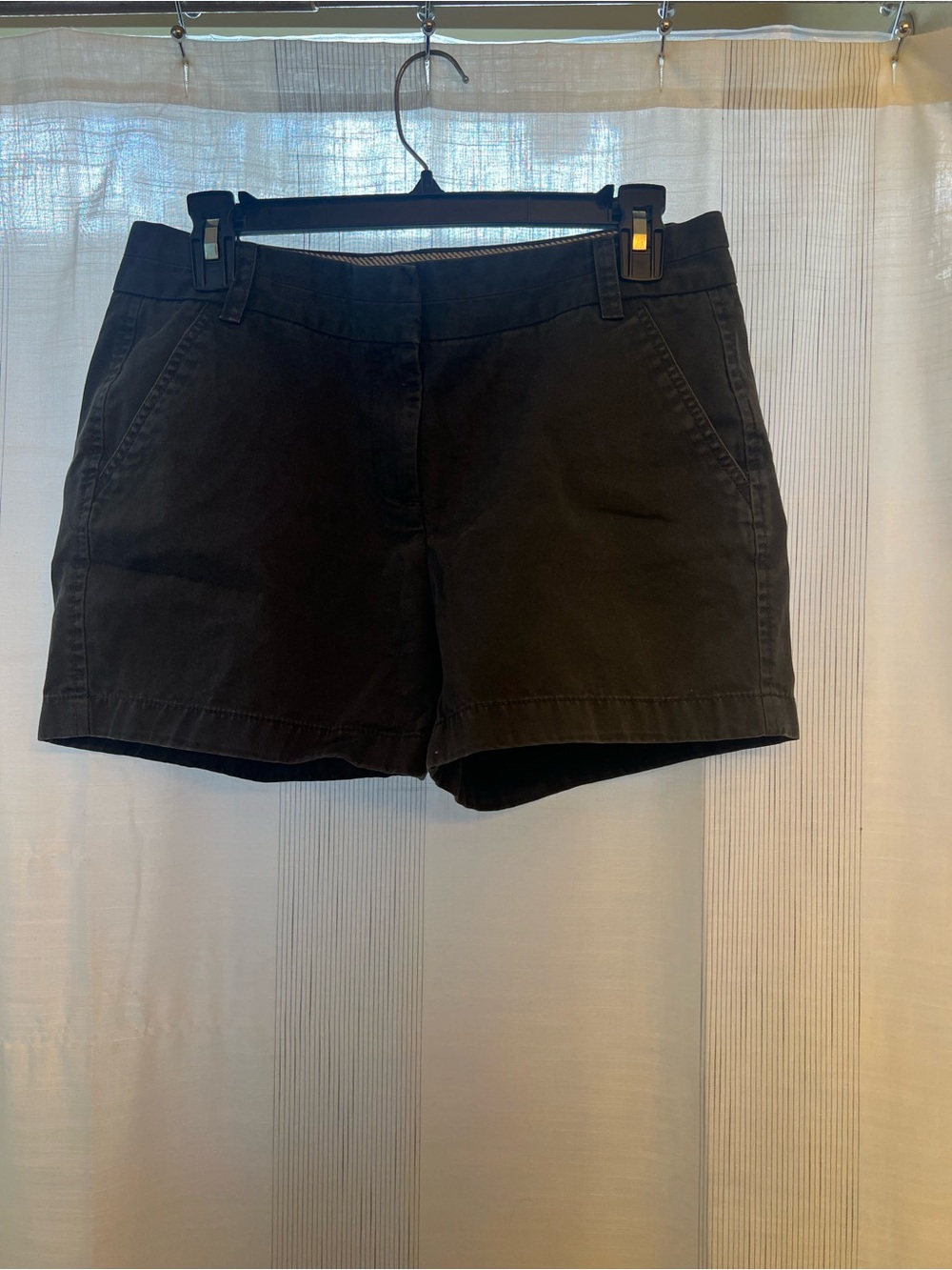 The cutest blue-grey J Crew Chino Shorts!